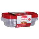 Rubbermaid 32oz Take Alongs Rectangle Containers & Lids 3Ct