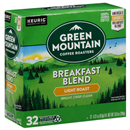 Green Mountain Coffee Roasters Breakfast Blend Light Roast K-Cups 32-0.31 oz ea