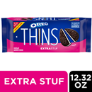 Oreo Thins Extra Stuf Chocolate Sandwich Cookies, Family Size