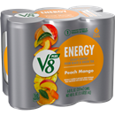 V8 +Energy Peach Mango Vegetable & Fruit Juice 6Pk
