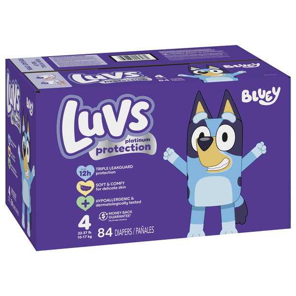 Luvs Platinum Protection Baby Diapers, Size 4, 84 Count | Hy-Vee
