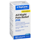 TopCare All Night Pain Relief PM Caplets