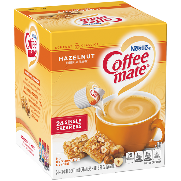 Hazelnut Coffee Creamer Singles 24 pack