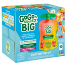 GoGo Big Squeez Fruit On The Go, Rad Raspberry/Amazing Apple 10-4.2 oz Applesauce Pouches