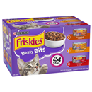 Purina Friskies Meaty Bits Cat Food Variety Pack 24Ct