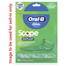 Oral-B Complete Glide with Scope Outlast Mint Flavor Floss Picks