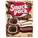 Snack Pack Chocolate Fudge/Milk Chocolate Swirl & Milk Chocolate Family Variety Pack 12-3.25 oz Cups