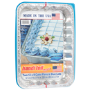 Handi-Foil Fun Colors 12-3/4 x 9 x 1-27/32 in. Cake Pans & Blue Lids