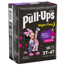 Huggies Pull-Ups Night-Time Girls Training Pants, 3T-4T