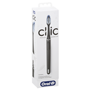 Oral-B Clic Manual Toothbrush, Matte Black, with Magnetic Holder