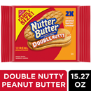 Nabisco Nutter Butter Double Nutty Peanut Butter Sandwich Cookies