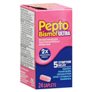 Pepto Bismol Upset Stomach Reliever/Antidiarrheal, Bismuth Subsalicylate, Caplets