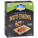 Blue Diamond Artisan Nut-Thins Brown Rice Almonds & Sesame Seeds Cracker Snacks