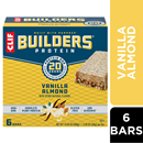 CLIF BUILDERS Vanilla Almond Protein Bars 6-2.4 oz Bars