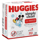 Huggies Simply Clean Fragrance-Free Baby Wipes 3 Pack