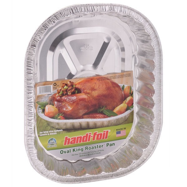 Handi Foil Extra Deep Oval Super King Roaster Pan 1 Ea, Disposable  Bakeware