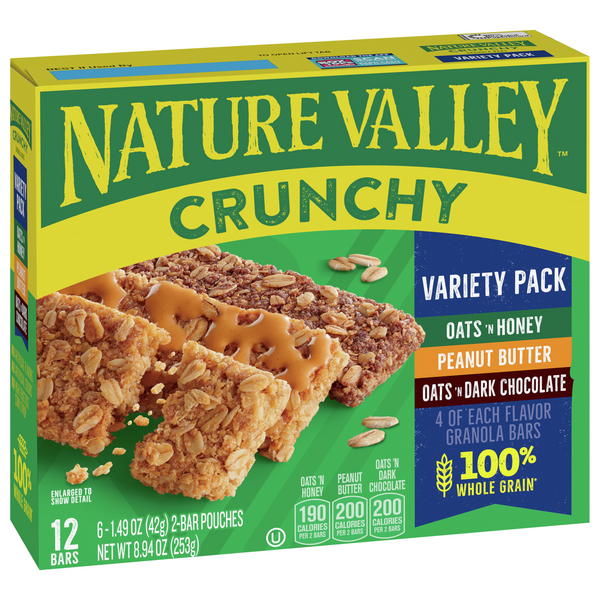 Nature Valley Oats 'N Honey Crunchy Granola Bar for Employee Energy