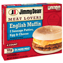 Jimmy Dean Meat Lovers Muffin Sandwiches 4Ct