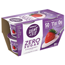 Dannon Light + Fit Zero Sugar Strawberry Flavored Yogurt - 4pk