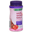 Nature's Bounty Hair, Skin & Nails Gummies, Advanced, Strawberry Flavored
