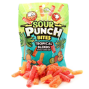 Sour Punch Bites Tropical Assorted Flavors Chewy Candy, Resealable