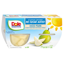 Dole Diced Pears No Sugar Added 4-4 oz Cups