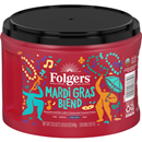 Folgers Mardi Gras Blend Ground Coffee, Medium-Dark Roast, 22.6 Ounce Canister