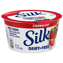 Silk Strawberry Dairy Free, Soy Milk Yogurt Alternative, Smooth and Creamy Plant Based Yogurt