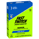 Fast Twitch Energy Drink, Zero Sugar, Cool Blue, 10-0.08 oz Packets