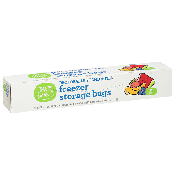 Smart Way™ Recloseable Gallon Size Freezer Storage Bags, 15 ct