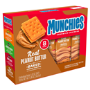 Frito Lay Munchies Ready To Go Snacks Peanut Butter Cheddar Sandwich Crackers, 8-1.42 oz