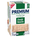 Nabisco Premium Fresh Stacks Saltine Crackers, Unsalted Tops, 8 Stacks