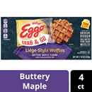 Eggo Waffles, Liege-Style, Buttery Maple, Grab & Go 4 Ct