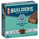 CLIF BUILDERS Chocolate Mint Protein Bars, 6-2.4 oz Bars