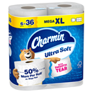 Charmin Toilet Paper Ultra Soft, Mega XL Rolls, 2-ply Bath Tissue