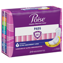Poise Pads, Ultra Absorbent, Long