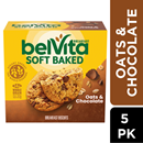 belVita Soft Baked Oats & Chocolate Breakfast Biscuits 5-1.76 oz Packs