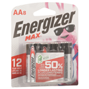 Energizer MAX Alkaline AA Batteries, 8 Pack