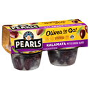 Peals Olives to Go! Kalamata Pitted Greek Olives 4-1.4 oz Cups
