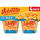 Kraft Velveeta Shells & Cheese Made with 2% Milk Cheese 4-2.19 oz Cups