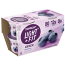 Light & Fit Greek Blueberry Yogurt 4-5.3 Oz