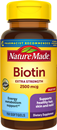 Nature Made High Potency Biotin 2500 mcg Liquid Softgels