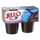 Jell-O Sugar Free Dark Chocolate Reduced Calorie Pudding Snacks 4Ct