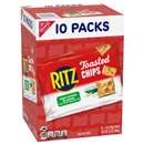 Ritz Toasted Chips Sour Cream And Onion Crackers, 10 - 1.0 Oz Snack Packs