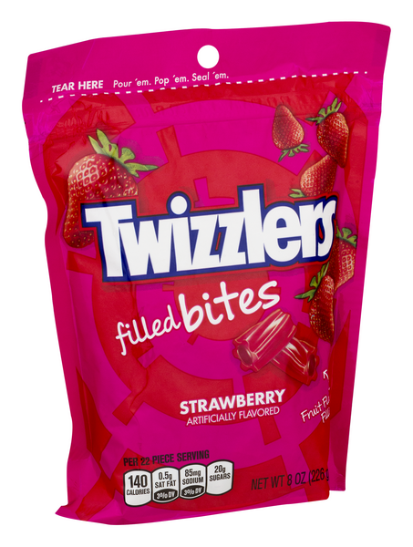 Twizzlers Candy, Strawberry, Filled Bites | Hy-Vee Aisles