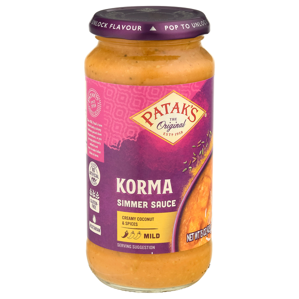 Patak's Tastes of India Simmer Sauce Mild Korma Curry | Hy-Vee Aisles ...