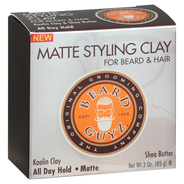 Beard Guyz Matte Styling Clay, Shea Butter | Hy-Vee Aisles Online