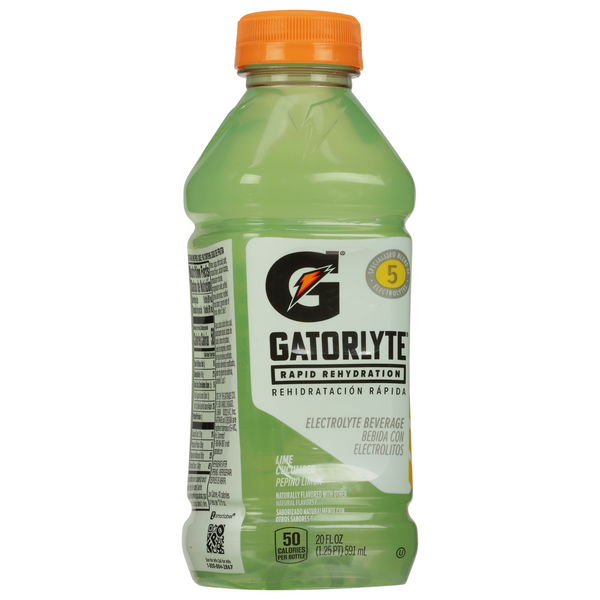 Gatorlite Gatorlyte Rapid Rehydration Electrolyte Beverage, Lime Cucumber | Hy ...
