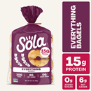 Sola Everything Bagels, Protein-Packed, No Added Sugar