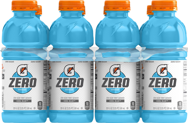 Gatorade Thirst Quencher Cool Blue Electrolyte Enhanced Sports Drink, 8  bottles / 20 fl oz - Fry's Food Stores